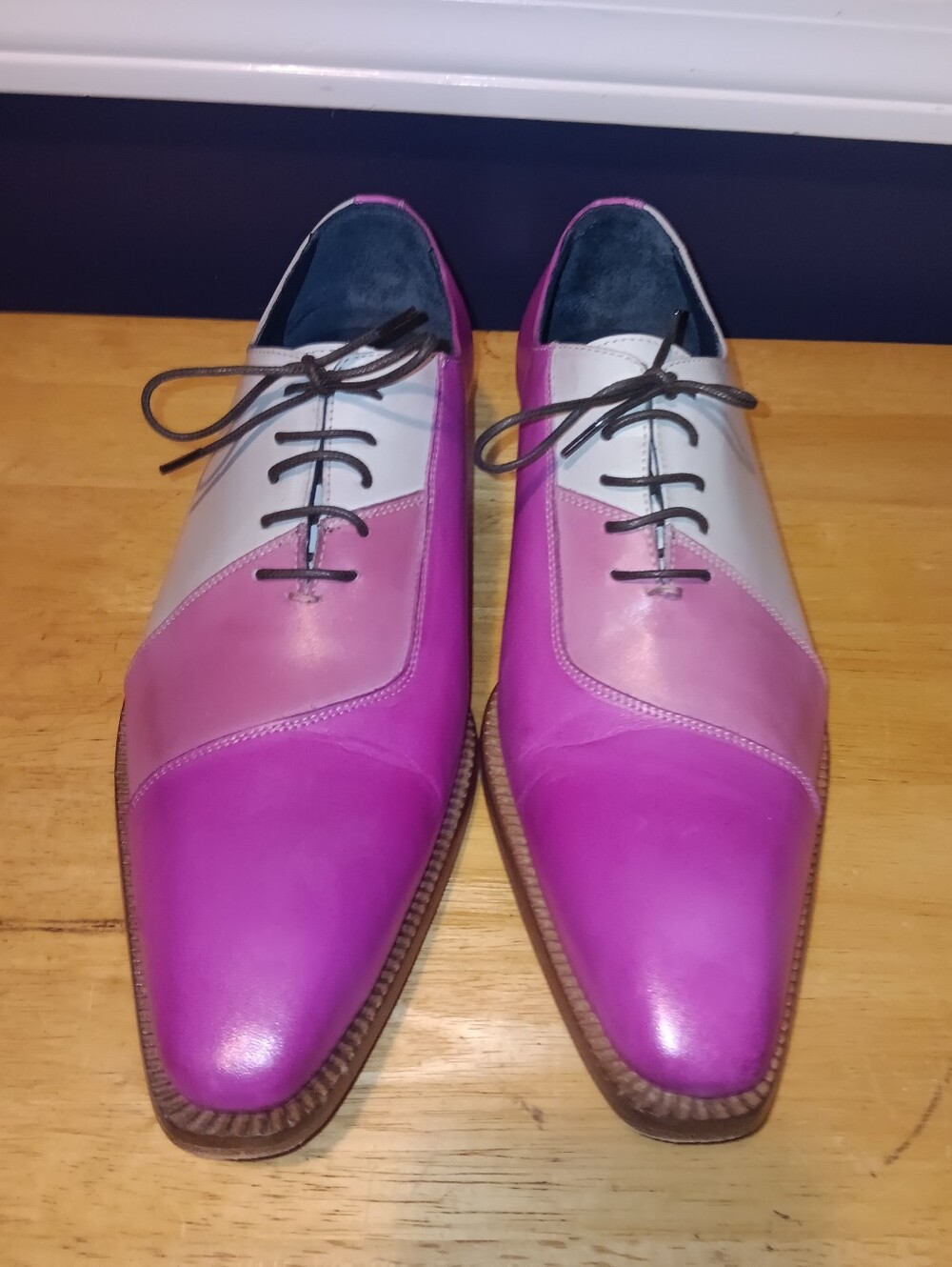 Duca Rare Color Derby Shoes Size 42